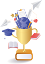پیش‌نمایش فایل student-championship-trophy-10410289 از پک آموزش کسب‌وکار و فناوری