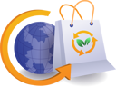 پیش‌نمایش فایل eco-green-with-paper-bag-10410178 از پک فناوری کسب‌وکار
