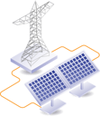 پیش‌نمایش فایل electric-network-from-solar-panel-energy-10410145 از پک فناوری کسب‌وکار