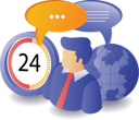 پیش‌نمایش فایل 24-hour-customer-service-10410039 از پک فناوری کسب‌وکار