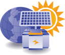 پیش‌نمایش فایل eco-green-battery-storing-solar-panel-energy-10410263 از پک آموزش کسب‌وکار و فناوری
