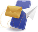 پیش‌نمایش فایل email-sending-smartphone-10410188 از پک آموزش کسب‌وکار و فناوری