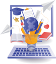 پیش‌نمایش فایل education-gives-creative-ideas-to-students-10468336 از پک مفهوم آموزش، کسب‌وکار و فناوری