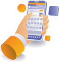 پیش‌نمایش فایل installing-mobile-application-10468343 از پک مفهوم آموزش، کسب‌وکار و فناوری