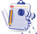 پیش‌نمایش فایل looking-at-space-through-telescope-10468319 از پک مفهوم آموزش، کسب‌وکار و فناوری