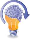 پیش‌نمایش فایل creative-ideas-in-ai-brain-10468388 از پک مفهوم آموزش، کسب‌وکار و فناوری