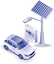 پیش‌نمایش فایل smart-car-is-charging-through-solar-electricity-10468404 از پک مفهوم آموزش، کسب‌وکار و فناوری