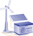 پیش‌نمایش فایل solar-and-wind-energy-is-stored-in-generator-10468378 از پک مفهوم آموزش، کسب‌وکار و فناوری