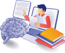 پیش‌نمایش فایل teacher-is-taking-online-class-10468399 از پک مفهوم آموزش، کسب‌وکار و فناوری