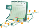 پیش‌نمایش فایل calendar-with-graph-chart-showing-monthly-data-12272596 از پک فناوری و کسب‌وکار