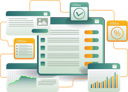 پیش‌نمایش فایل a-computer-screen-displaying-a-check-box-a-check-mark-12272280 از پک فناوری کسب‌وکار