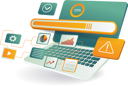 پیش‌نمایش فایل a-laptop-displaying-a-search-bar-12272339 از پک فناوری کسب‌وکار