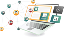 پیش‌نمایش فایل a-laptop-displaying-social-media-12272342 از پک فناوری کسب‌وکار