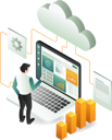 پیش‌نمایش فایل a-man-sitting-at-a-desk-focused-on-his-laptop-screen-displaying-a-cloud-data-12272359 از پک کسب‌وکار و فناوری