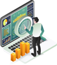 پیش‌نمایش فایل a-man-sitting-at-a-desk-using-a-laptop-to-analyze-graphs-and-data-12272358 از پک کسب‌وکار و فناوری