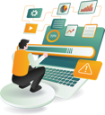 پیش‌نمایش فایل a-man-sitting-on-a-laptop-with-a-search-bar-displayed-on-the-screen-12272350 از پک کسب‌وکار و فناوری