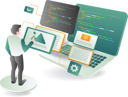 پیش‌نمایش فایل a-person-standing-near-a-laptop-with-coding-displayed-12272465 از پک کسب‌وکار و فناوری