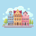 پیش‌نمایش فایل bright-city-street-2546831 از پک قلعه