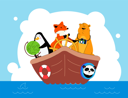 پیش‌نمایش فایل animals-traveling-together-4657102 از پک حیوانات