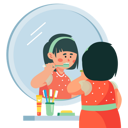 پیش‌نمایش فایل girl-brushing-her-teeth-4798596 از پک بچه‌ها / کودکانه