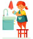 پیش‌نمایش فایل girl-washing-her-hands-4798599 از پک بچه‌ها / کودکانه