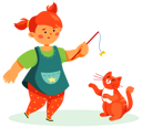 پیش‌نمایش فایل girl-with-a-cat-4798612 از پک بچه‌ها / کودکانه