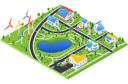 پیش‌نمایش فایل eco-village-4798694 از پک شهر هوشمند