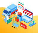 پیش‌نمایش فایل online-shopping-and-delivery-4800702 از پک ایزومتریک