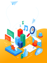 پیش‌نمایش فایل social-media-4800694 از پک ایزومتریک