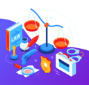 پیش‌نمایش فایل law-and-order-modern-isometric-web-banner-5031994 از پک ایزومتریک