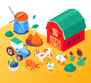 پیش‌نمایش فایل organic-farming-5031990 از پک ایزومتریک