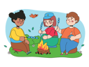پیش‌نمایش فایل children-camping-5754014 از پک فعالیت‌های کودکان