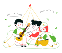 پیش‌نمایش فایل children-camping-5754024 از پک فعالیت‌های کودکان