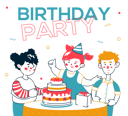 پیش‌نمایش فایل kids-doing-birthday-party-5754039 از پک فعالیت‌های کودکان
