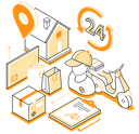 پیش‌نمایش فایل 24-hours-courier-service-5753966 از پک متفرقه