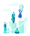 پیش‌نمایش فایل business-growth-flat-design-style-colorful-illustration از پک استارتاپ
