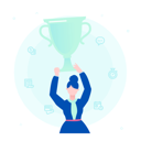 پیش‌نمایش فایل businesswoman-with-a-prize از پک استارتاپ