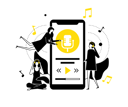 پیش‌نمایش فایل listening-to-music-3114376 از پک کسب‌وکار و هوش