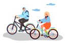 پیش‌نمایش فایل boy-and-girl-cycling-3166117 از پک فعالیت