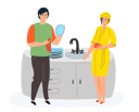 پیش‌نمایش فایل couple-in-the-kitchen-3166119 از پک فعالیت
