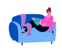 پیش‌نمایش فایل woman-reading-book-at-home-3166120 از پک فعالیت