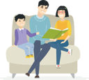 پیش‌نمایش فایل father-reading-a-fairytale-3272760 از پک خانواده