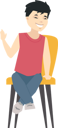پیش‌نمایش فایل chinese-boy-sitting-on-chair-3272749 از پک پسر