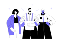 پیش‌نمایش فایل business-team-standing-together-check-marks-and-pluses-3727303 از پک کسب و کار