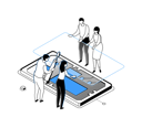 پیش‌نمایش فایل mobile-repair-3815906 از پک مفهوم ایزومتریک