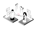 پیش‌نمایش فایل online-dating-3815911 از پک مفهوم ایزومتریک