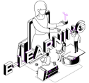 پیش‌نمایش فایل e-learning-4557770 از پک ایزومتریک
