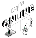 پیش‌نمایش فایل online-communication-4557771 از پک ایزومتریک