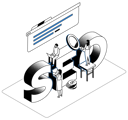 پیش‌نمایش فایل seo-4557767 از پک ایزومتریک