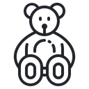 پیش‌نمایش فایل teddy-bear-145 از پک اسباب بازی ها (خطی)